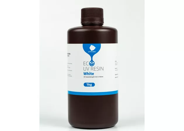 Фото 2 - Фотополімерная смола Anycubic ECO Plant-Based UV Resin біла 1кг | Anycubic Eco White resin 1kg