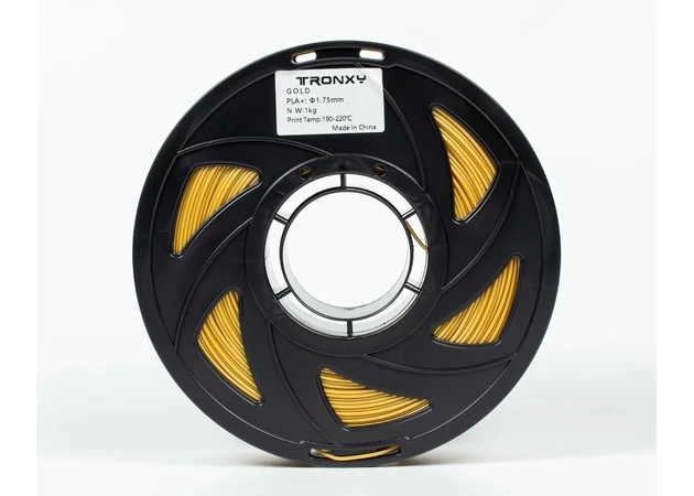 Фото 2 - Золотий PLA (ПЛА) пластик філамент для 3D принтера 1кг, 1.75мм, 330м Tronxy Filament