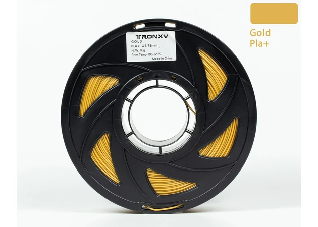 Фото 4 - Золотий PLA (ПЛА) пластик філамент для 3D принтера 1кг, 1.75мм, 330м Tronxy Filament