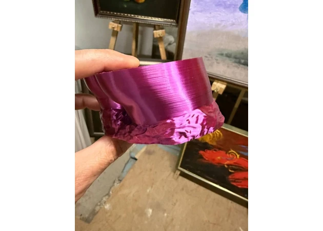 Фото 4 - Рожево-червоний Чорний Шовковий Пла Пластик | PLA SILK Rose Red Black 1кг | 1.75мм | 330м