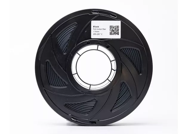 Фото 2 - Чорний PLA пластик Вуглецеве волокно для 3D принтера | PLA Carbon fiber Black 1кг, 1.75мм