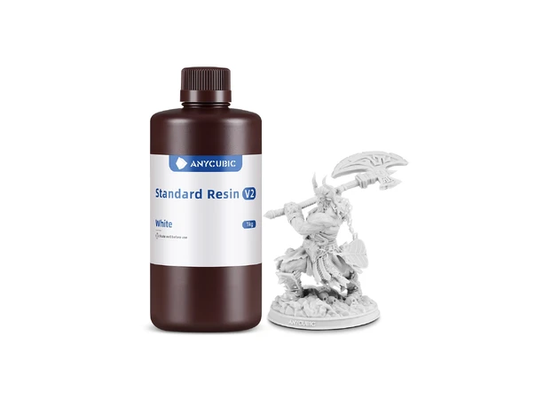 Фото 2 - Anycubic Стандартна смола V2 Біла | Anycubic Standard Resin V2 White
